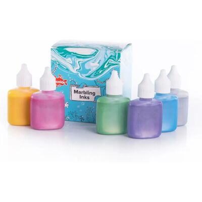Scola MIM25/6/A Metallic Marbling Ink - 6 Colours Scola MIM25/6/A Metallic Marbling Ink - 6 Colours