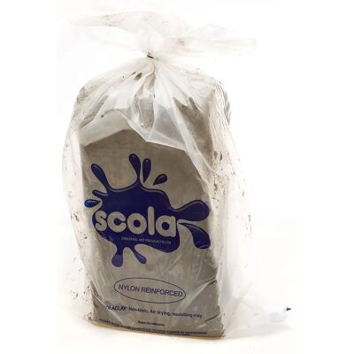 Scola Reinforced Air Drying Clay - Stone - 12.5kg Scola Reinforced Air Drying Clay - Stone - 12.5kg