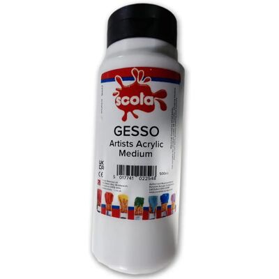 Scola Acrylic Gesso - 500ml - Art Preparation Scola Acrylic Gesso - 500ml - Art Preparation
