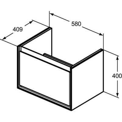 Mobilier de baie Ideal Standard Connect Air Cube - Dulap de baie Mobilier de baie Ideal Standard Connect Air Cube - Dulap de baie