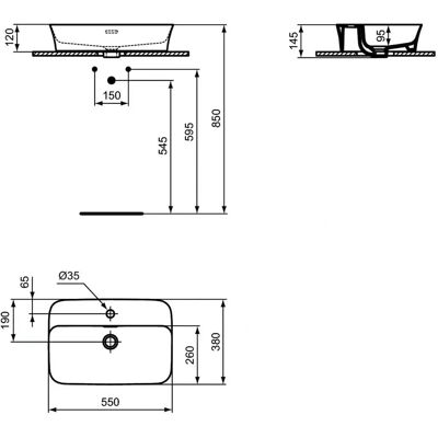 Vas ceramica compacta Ideal Standard Ipalyss - Baie Vas ceramica compacta Ideal Standard Ipalyss - Baie