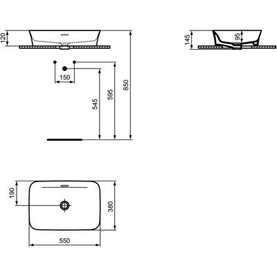 Vas de Perete Ideal Standard Ipalyss - Durabil, Cu Peste, Negru Mat Vas de Perete Ideal Standard Ipalyss - Durabil, Cu Peste, Negru Mat