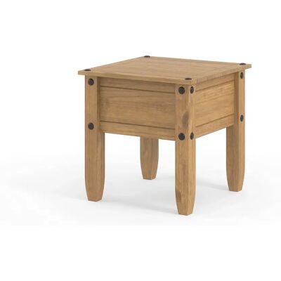 Core Corona Antique Wax Pine Lamp Table with Moulded Legs Core Corona Antique Wax Pine Lamp Table with Moulded Legs