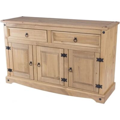Core Corona Pine 3 Door 2 Drawer Sideboard - Rustic Style Core Corona Pine 3 Door 2 Drawer Sideboard - Rustic Style