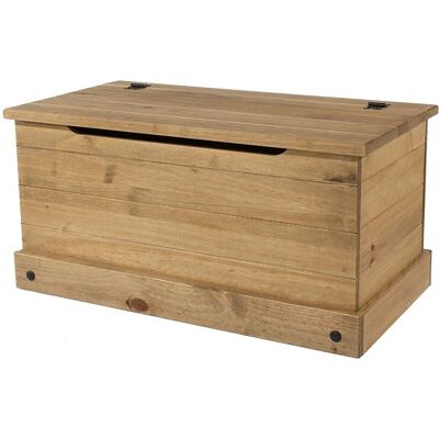 Core Corona Pine Blanket Box - Rustic Storage Furniture Core Corona Pine Blanket Box - Rustic Storage Furniture