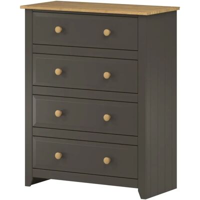 Core Capri White 4 Drawer Chest - Chest of Drawers Core Capri White 4 Drawer Chest - Chest of Drawers