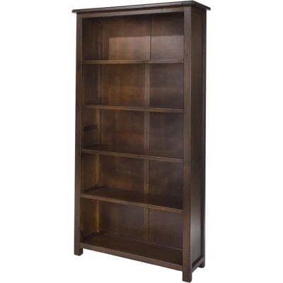 Core Boston Dark Antique Pine Tall Bookcase - Bookcase Core Boston Dark Antique Pine Tall Bookcase - Bookcase