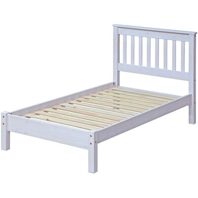 Core Corona 3ft Single White Wooden Bed Frame - Bed Frame Core Corona 3ft Single White Wooden Bed Frame - Bed Frame