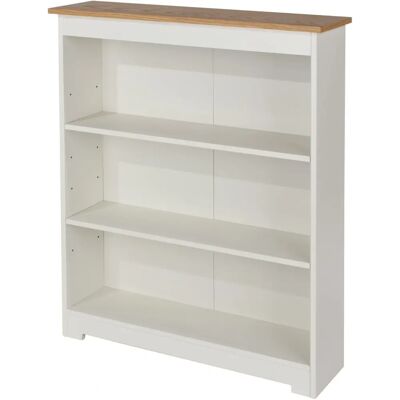Core Colorado White & Oak Bookcase - Wide, Adjustable Shelves Core Colorado White & Oak Bookcase - Wide, Adjustable Shelves