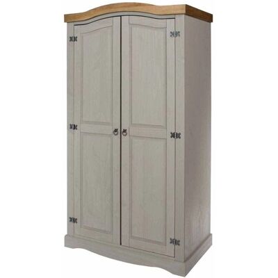 Core Corona Grey 2 Door Wardrobe - Wardrobe Core Corona Grey 2 Door Wardrobe - Wardrobe