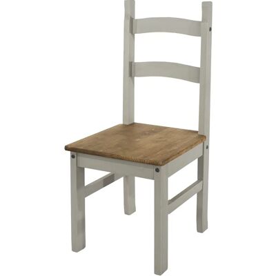 Core Corona Grey Pine Dining Chairs - Rustic & Durable Core Corona Grey Pine Dining Chairs - Rustic & Durable