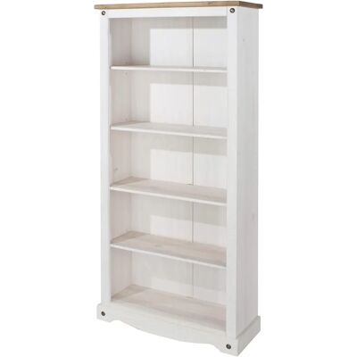 Core Products White Pine Tall Bookcase - Durable, Adjustable Shelves, Elegant Finish Core Products White Pine Tall Bookcase - Durable, Adjustable Shelves, Elegant Finish