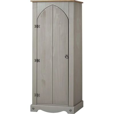 Core Corona Grey Vestry Cupboard - Vintage Style Storage Furniture Core Corona Grey Vestry Cupboard - Vintage Style Storage Furniture