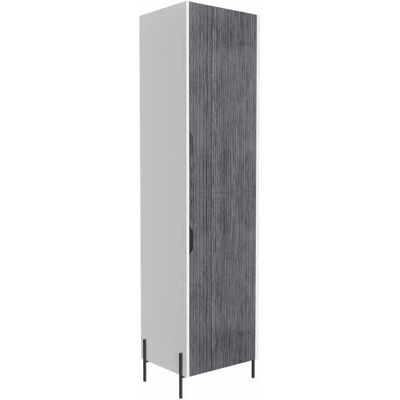 Core Dallas Tall Storage Cabinet - White Grey Oak - Durable Modern Storage Solution Core Dallas Tall Storage Cabinet - White Grey Oak - Durable Modern Storage Solution