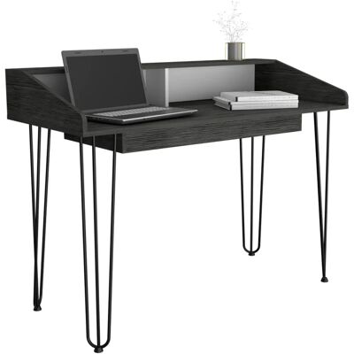 Core Dallas White and Grey Oak Home Office Desk with Drawer - Desk Core Dallas White and Grey Oak Home Office Desk with Drawer - Desk