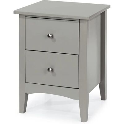 Core Como Grey 2 Drawer Bedside Cabinet - Bedside Cabinet Core Como Grey 2 Drawer Bedside Cabinet - Bedside Cabinet