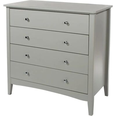 Core Como Light Grey 4 Drawer Chest - Chest of Drawers Core Como Light Grey 4 Drawer Chest - Chest of Drawers