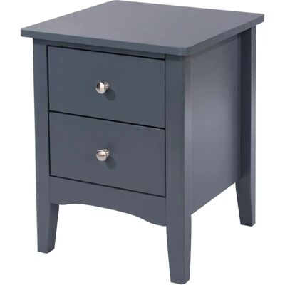 Core Como Midnight Blue 2 Drawer Bedside Table - Bedside Table Core Como Midnight Blue 2 Drawer Bedside Table - Bedside Table