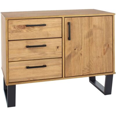 Core Products Texas 1 Door 3 Drawer Small Sideboard - Sideboard Core Products Texas 1 Door 3 Drawer Small Sideboard - Sideboard