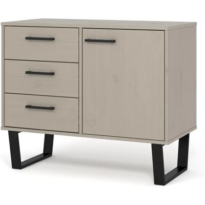 Core Texas Grey Waxed Pine Small Sideboard - Sideboard Core Texas Grey Waxed Pine Small Sideboard - Sideboard