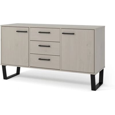 Core Products Texas Grey Waxed Pine 2 Door 3 Drawer Sideboard Core Products Texas Grey Waxed Pine 2 Door 3 Drawer Sideboard