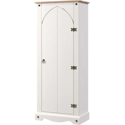 Home Source Corona Pine Painted Vestry Cupboard White Home Source Corona Pine Painted Vestry Cupboard White