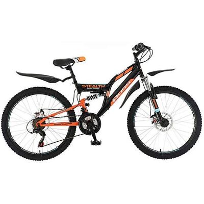 Boss Stealth Unisex 24 Inch Front Suspension Mountain Bike - Mountain Bike Boss Stealth Unisex 24 Inch Front Suspension Mountain Bike - Mountain Bike