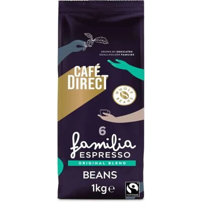 Café Direct FCR0013 - Arabica & Robusta Espresso Beans 1Kg x 4 Café Direct FCR0013 - Arabica & Robusta Espresso Beans 1Kg x 4