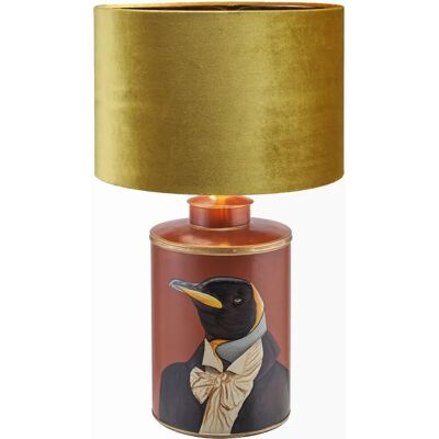 Pacific Lifestyle - Bow 40cm Mustard Velvet Cylinder Shade - lamp shade Pacific Lifestyle - Bow 40cm Mustard Velvet Cylinder Shade - lamp shade