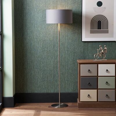 Pacific Lifestyle Elin Floor Lamp - Brushed Silver Pacific Lifestyle Elin Floor Lamp - Brushed Silver