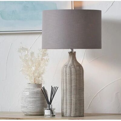 Pacific Anika Woven Rattan Table Lamp - Table Lamp Pacific Anika Woven Rattan Table Lamp - Table Lamp