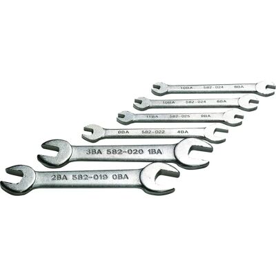 Laser Spanner Set - BA Open Ended - 6 Piece - Spanner Set Laser Spanner Set - BA Open Ended - 6 Piece - Spanner Set