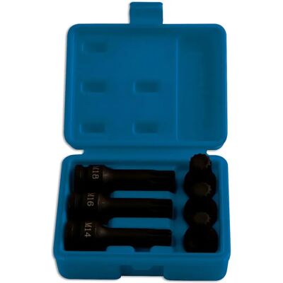Laser Tools 5019 - Set de 6 Brocas Spline 1/2"D Laser Tools 5019 - Set de 6 Brocas Spline 1/2"D