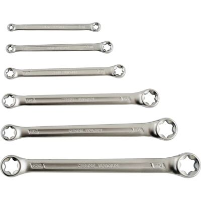 Juego de llaves de estrella Laser Tools 6 piezas Juego de llaves de estrella Laser Tools 6 piezas