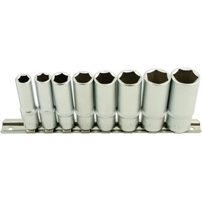 Laser Deep Socket Set 3/8" D 8pc - Socket Set Laser Deep Socket Set 3/8" D 8pc - Socket Set