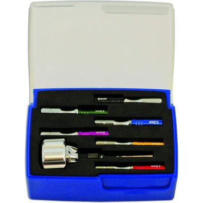 Juego de 8 destornilladores de tuerca de precisión Laser Tools 5755 - Set de herramientas Juego de 8 destornilladores de tuerca de precisión Laser Tools 5755 - Set de herramientas