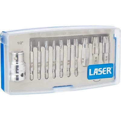 Laser 6080 - Extractor Set for Torx, 11 pcs Laser 6080 - Extractor Set for Torx, 11 pcs