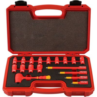 Laser 6145 Insulated Socket set - 18 piece - Socket Set Laser 6145 Insulated Socket set - 18 piece - Socket Set