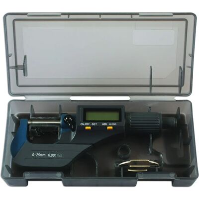 Micrómetro digital Laser Tools - 0-25mm - Modelo 6221 Micrómetro digital Laser Tools - 0-25mm - Modelo 6221