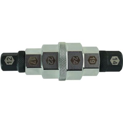 Laser - Herramienta de eje de motocicleta - Gris - 12-24mm - Herramienta de eje Laser - Herramienta de eje de motocicleta - Gris - 12-24mm - Herramienta de eje
