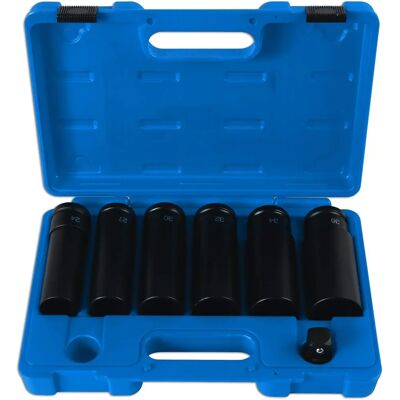 Juego de dados de impacto profundo Laser Tools - 7 piezas 3/4" D Juego de dados de impacto profundo Laser Tools - 7 piezas 3/4" D