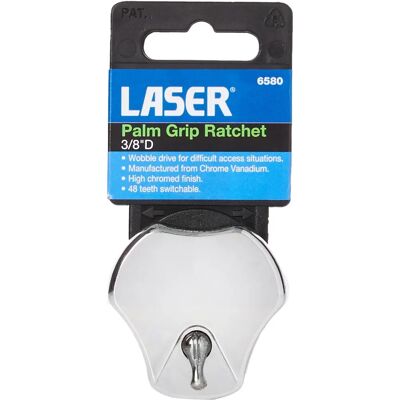Laser Tools 6580 Socket Wrench - Palm Grip 3/8" Drive Laser Tools 6580 Socket Wrench - Palm Grip 3/8" Drive