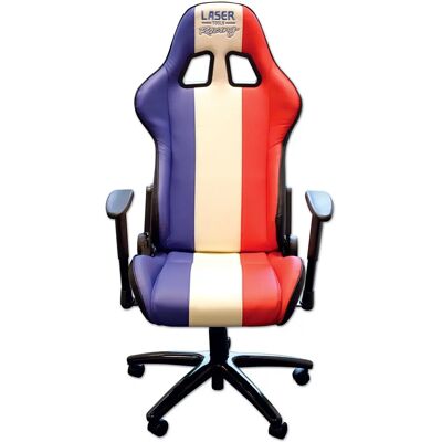 Silla de carrera Láser Tools - Rojo, Blanco y Azul 6656 - Silla de carreras Silla de carrera Láser Tools - Rojo, Blanco y Azul 6656 - Silla de carreras