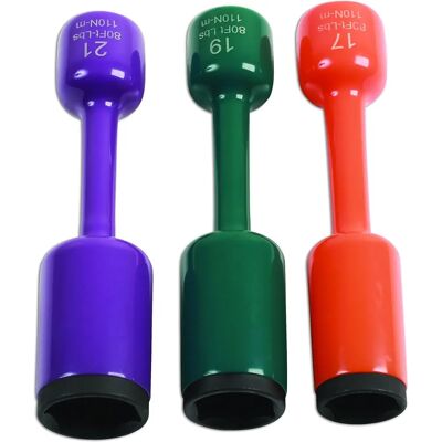 Juego de 3 llaves de torsión de 17-21mm - Laser Tools Juego de 3 llaves de torsión de 17-21mm - Laser Tools