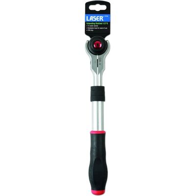 Laser Tools 6720 Uitbreidbare Draaihaak Ratchet 1/2" - Ratchet Laser Tools 6720 Uitbreidbare Draaihaak Ratchet 1/2" - Ratchet