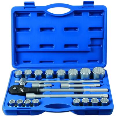 Juego de Carracas Laser Tools 6854 3/4" - Acero Cromado Juego de Carracas Laser Tools 6854 3/4" - Acero Cromado