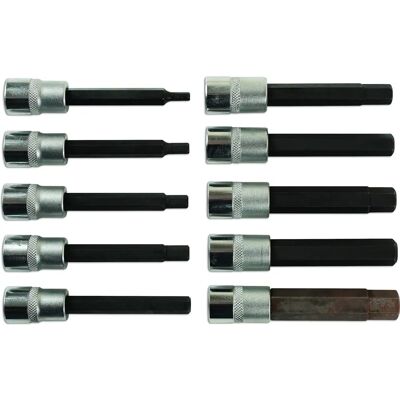Juego de Dados Hexagonales Largos Laser 3/8"D 10 pzas - Juego de Bits Juego de Dados Hexagonales Largos Laser 3/8"D 10 pzas - Juego de Bits