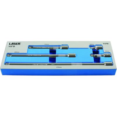Juego de barras de extensión Laser Tools 1/2" D 5 pçs Juego de barras de extensión Laser Tools 1/2" D 5 pçs