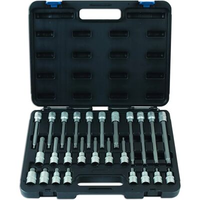 Juego de 26 piezas de enchufes a spline Laser Tools - 7599 Juego de 26 piezas de enchufes a spline Laser Tools - 7599