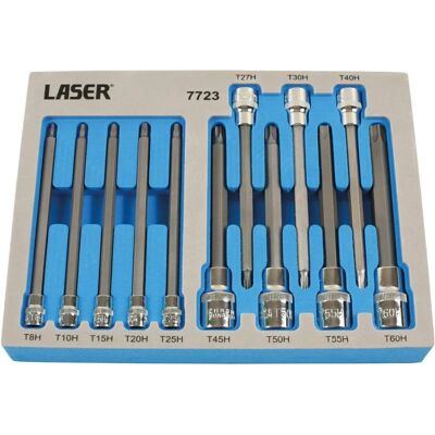 Juego de Puntas Torx Laser Tools - Antimanipulación, Largo, 3 Tamaños Juego de Puntas Torx Laser Tools - Antimanipulación, Largo, 3 Tamaños